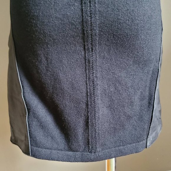 Rag & Bone Wool Knit and Lamb Leather Black Mini - Picture 10 of 12